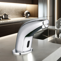 Robinet de cuisine en laiton automatique sans contact HY-119AD moderne capteur sans contact pour bassin et blanchisserie Torneira pour Bacia