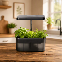 Jardinière Intelligente Moderne avec Corde Absorbante 4,6L Grande Capacité d'Arrosage pour Lampe de Croissance LED Contrôle par App/Bluetooth pour Plantes d'Intérieur