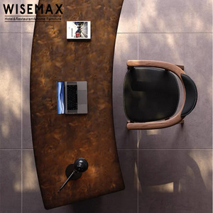 WISEMAX MÖBEL Zeitgenössisches Design Studierzimmer-Möbel Massivholz Computertisch Kreativer Heimbürotisch für Villen - Product Image 4