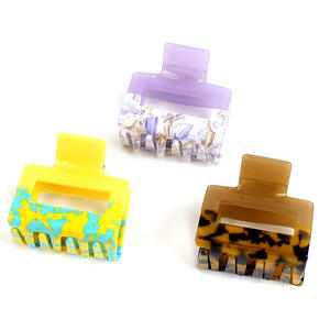 CANYUAN moda tatlı kadınlar saç aksesuarları oymak saç tokası kore tarzı renkli özel saç tokası pençe kelepçe kızlar için - Product Image 2