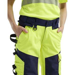 BLAKLADER - 711825133389C44 Pantalon softshell haute visibilité pour femme Jaune/Bleu marine-EAN 7330509877661 HI-VIS WORKWEAR - Product Image 5