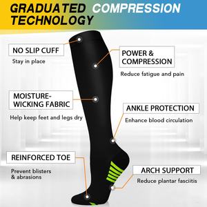 Qualité médicale varices cuisse haute les deux <span class=keywords><strong>jambes</strong></span> Anti Fatigue <span class=keywords><strong>douleur</strong></span> sport 20-30 Mmhg Compression <span class=keywords><strong>bas</strong></span> chaussettes pour hommes - Product Image 2