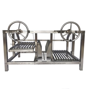 Parrilla <span class=keywords><strong>Argentina</strong></span>/Santa María/<span class=keywords><strong>Asado</strong></span> de Acero Inoxidable con Dos Ruedas Delanteras de Carbón Vegetal, Altura Ajustable - Product Image 1