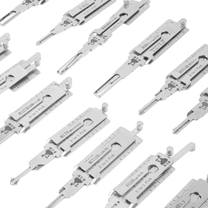 طقم قفل باب السيارة من <span class=keywords><strong>Lishi</strong></span> 33 طقم قفل باب السيارة 2 في 1 ، مجموعة أدوات فك الأقفال <span class=keywords><strong>NE72</strong></span> تويوتا 43 HU87 MIT8 HON41 NSN11 HU64 HU66 - Product Image 3