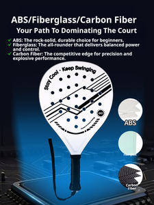 Raquettes <span class=keywords><strong>de</strong></span> <span class=keywords><strong>padel</strong></span> en fibre <span class=keywords><strong>de</strong></span> verre et carbone, forme diamant, 25,5x26,5 cm, unisexe, nouvelle arrivée, très demandées - Product Image 4