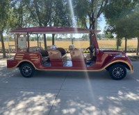 Export DZY Classic Electric Vintage Cars Shuttle Bus Certifié CE Vente Directe Usine Métal Noir 6-14 Places Moteur 4000W 72V