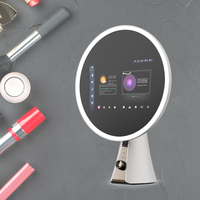 2025 AI caméra miroir de beauté intelligent pour essai visuel sur le maquillage avec lumières LED soins de la peau haut-parleurs Bluetooth au salon de beauté à domicile