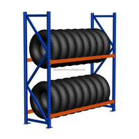 Moto commerciale pour entrepôt étagère de pneus support de stockage de pneus de camion en métal pliant empilable support de pneu pliable