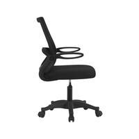 Chaise de bureau ergonomique pivotante noire à hauteur réglable en maille, haute qualité, vente chaude