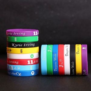 Pulsera Deportiva de Silicona Impermeable Personalizada para Fanáticos del Baloncesto - Accesorio de Pulsera con Impresión en Serigrafía Elegante y Duradero - Product Image 2