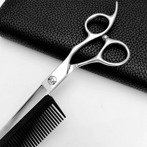Ciseaux à cheveux personnalisés avec marque, lame standard de 62 mm, ciseaux professionnels pour la beauté, pour droitiers, avec peigne - Product Image 4