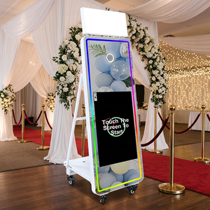 Photomaton portable prêt <span class=keywords><strong>à</strong></span> l'emploi avec <span class=keywords><strong>logiciel</strong></span> <span class=keywords><strong>gratuit</strong></span>, pack <span class=keywords><strong>de</strong></span> sécurité, écran tactile 32 pouces, machine Photomaton Miroir Magique - Product Image 2