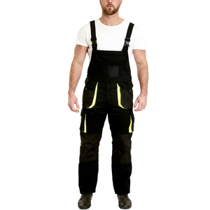 Insulated Heavy Duty Windproof Work Coveralls Bib Brace Overall Dungarees Reinforced <b>Knees</b> CE Certified for Factory Workshop - Product Image 1