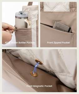 Bolsa de Compras Personalizada con Compartimento para Vasos, Bolsa de Trabajo con Compartimentos, Bolsa de Mano para Maestros - Product Image 3
