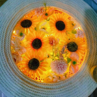 Exquis bricolage créatif Table de Transformation ensemble complet Abyss Double miroir fleur mer pneu Table à thé pour la décoration publicitaire