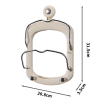 Non forage destructif mural Super fort porteur Double ventouse couvercle de Pot support de rangement de cuisine détachable