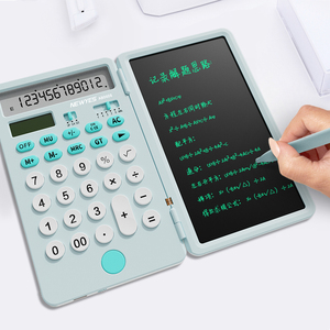 Office Business Lcd Writing Tablet Pad Folding Handwriting 12 <strong>Digits</strong> Display Economics Calculator <strong>Notepad</strong> - Product Image 4