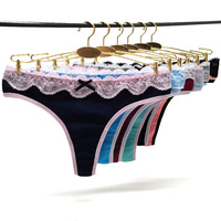 Culottes pour femmes les plus vendues, en dentelle et coton, avec nœud en dentelle, culottes pour femmes