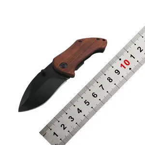 Небольшой карманный складной нож от производителя yangjiang с красной деревянной ручкой