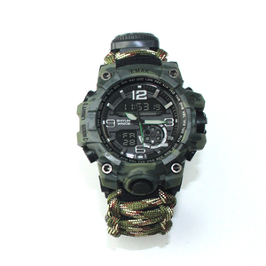 Custom Logo <strong>Survival</strong> Tool Tactical <strong>Watch</strong>, Gift Items Camping Equirpmen Dongguan Plastic Bangle <strong>Watches</strong> - Product Image 4