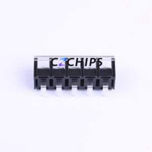 KF78R-13.0-5P Barrier Terminal Block Bent Lead Through Hole,P=13mm Connector With Cover Plate 13mm 1x5P Right Angle Pin - Product Image 2