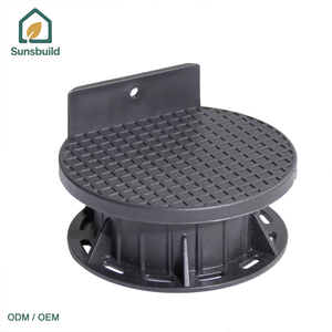 Sunsbuild Factory Direct PP Plastic Adjustable Pedestal System Outdoor Kitchen Hotel <b>Decking</b> Tile Balcony Rooftop Raised Floor - Product Image 1