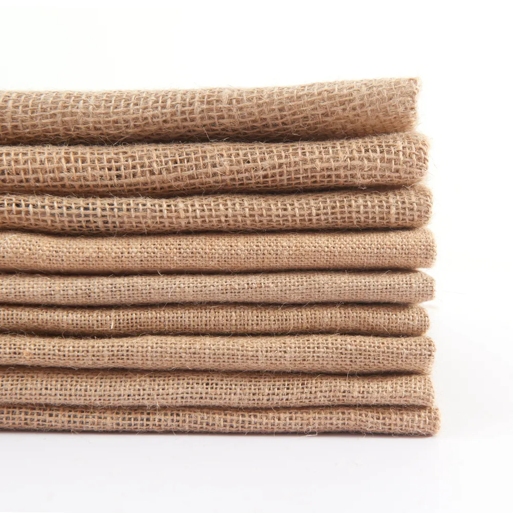 Natural color hessian cloth woven 100% burlap jute fabric for bags food grade burlap bag eco bag burlap