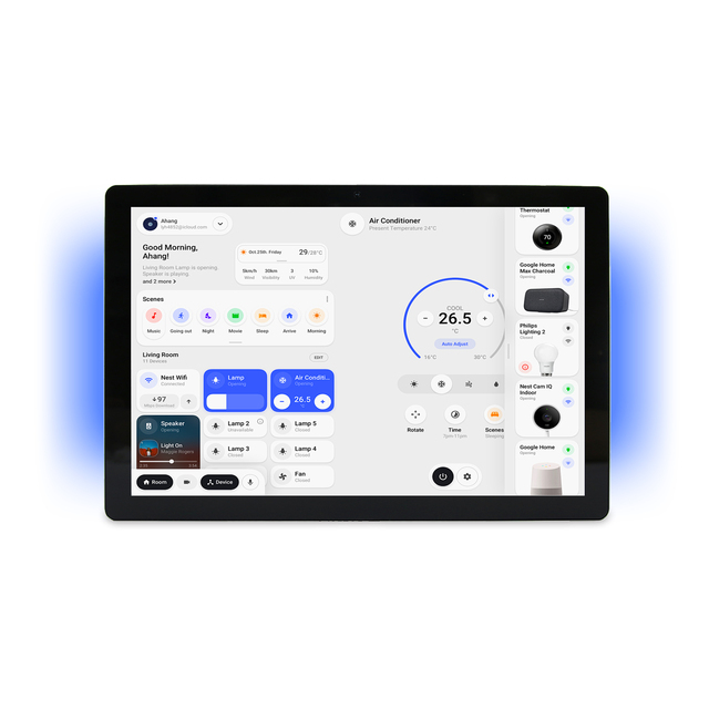 Wall Mount Android Tablet Smart Home Control Panel 10.1" RK3566 4+64GB POE RS485 Hotel Automation