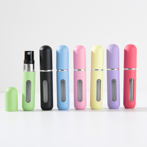 Candy Color 5ml Refillable <b>Perfume</b> <b>Bottle</b> Bottom Direct Filling Self Pump <b>Spray</b> <b>Bottle</b> Aluminum Press Portable Empty Cosmetic - Product Image 2