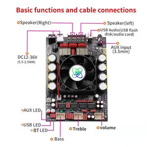 XY-T220H TPA3251D2 บอร์ดขยายเสียงสเตอริโอ, 220W×2 โมดูลขยายเสียงไฮไฟแบบไม่สูญเสียคุณภาพพร้อมการปรับเสียงแหลมและเสียงเบส - Product Image 5
