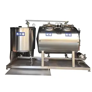 Small Automatic CIP Cleaning System Stainless Steel Material Includes Washer Pump Motor Core Components Manual Operation Washing