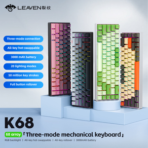 K68 Tùy Chỉnh DIY Trục Cơ Thể Keycap Ba-Chế Độ Cơ Khí Trò Chơi Bàn Phím 50 Triệu Lần Dịch Vụ Cuộc Sống Đầy Đủ Key Hot Cắm Mới - Product Image 6