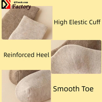 Chaussettes hautes personnalisées de haute qualité pour l'automne et l'hiver, chaussettes thermiques épaisses pour un usage quotidien