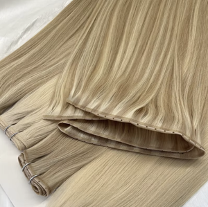 Extensions de cheveux invisibles haute densité en trame papillon, gris brun <span class=keywords><strong>foncé</strong></span>, double tirage, cheveux humains vierges chinois pour la perte de cheveux - Product Image 6