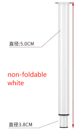 Bianco Non pieghevole regolabile