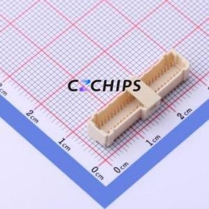 X1004WVS-2x25-9TV01 Wire-to-Board Pin Header SMD,P=1mm Connector 2x25P 1mm Vertical Mount 50P - Product Image 1