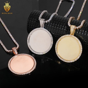 <span class=keywords><strong>Pendentif</strong></span> personnalisé avec <span class=keywords><strong>gravure</strong></span> <span class=keywords><strong>photo</strong></span>, bijou souvenir <span class=keywords><strong>pour</strong></span> <span class=keywords><strong>homme</strong></span>, moissanite VVS, argent sterling 925, certificat GRA - Product Image 3