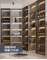 Profil Aluminium Ekstrusi Hitam Harga Terbaik untuk Lampu LED Strip, Profil Aluminium Lampu LED Plafon, Profil Aluminium dengan Diffuser Milky