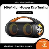 Haut-parleur 100W pour extérieur, subwoofer sans fil à basses profondes, avec batterie rechargeable intégrée