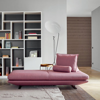 Canapé en tissu unique de style nordique créatif, pour petit appartement, avec accoudoirs princesse, sans dossier, style minimaliste, pour hôtel