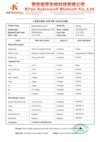 Astrawell OEM ODM Suppléments de Berbérine, Quercétine et Spermidine, Complexe de Quercétine en Capsules