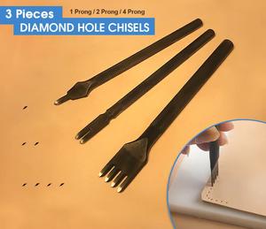 Fabricant vente en gros de poinçon en cuir <span class=keywords><strong>couture</strong></span> outil de laçage diamant <span class=keywords><strong>ciseau</strong></span> <span class=keywords><strong>couture</strong></span> poinçon outil de <span class=keywords><strong>couture</strong></span> outils à main bricolage OEM ODM - Product Image 2