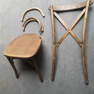 Apilable Durable Moderno Granja Comedor Banquete <span class=keywords><strong>DE</strong></span> BODA X Back Nogal Madera maciza Crossback Sillas al aire libre - Product Image 2