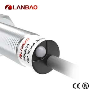 Proximity Inductive Sensor LANBAO M12 Inductive Proximity Switch Sensor Detection Distance 2mm With CE