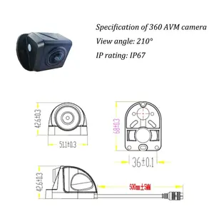 Richmor 360 ° vollsichtkamera, unterstützt die Verbindung der Kamera zur Plattform des Fahrzeugs, Debugging APP 4G Mobile DVR MDVR