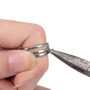 Bolsa chapada en oro de 18K de 100 anillos de salto abiertos de acero inoxidable fuertes y duraderos componentes de fabricación de joyas circulares piezas de <span class=keywords><strong>hardware</strong></span> - Product Image 2