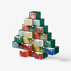 Calendario <span class=keywords><strong>de</strong></span> Adviento 2026 con Forma Única <span class=keywords><strong>de</strong></span> Árbol <span class=keywords><strong>de</strong></span> <span class=keywords><strong>Navidad</strong></span>, Caja <span class=keywords><strong>de</strong></span> Regalo <span class=keywords><strong>de</strong></span> Cartón con Cajón, Cuenta Regresiva <span class=keywords><strong>de</strong></span> 24 Días Personalizada - Product Image 2