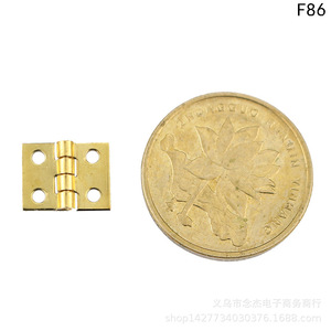 Mini bisagra de cobre de 8x10 mm, montaje en superficie de latón para caja de madera, duradera - Product Image 4