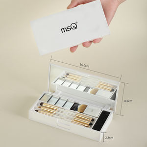 Set <span class=keywords><strong>de</strong></span> 8 <span class=keywords><strong>Brochas</strong></span> <span class=keywords><strong>de</strong></span> <span class=keywords><strong>Maquillaje</strong></span> Profesionales <span class=keywords><strong>de</strong></span> Viaje <span class=keywords><strong>de</strong></span> Doble Capa <span class=keywords><strong>de</strong></span> Pelo <span class=keywords><strong>de</strong></span> Cabra con Mango <span class=keywords><strong>de</strong></span> Madera y Estuche para Rostro y Ojos, Incluye Brocha Abanico - Product Image 5