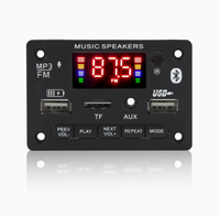 Papan Dekoder MP3 Bluetooth 12V dengan Layar Berwarna, Fungsi Perekaman dan Panggilan, Mainboard dengan Bluetooth JX-810BT